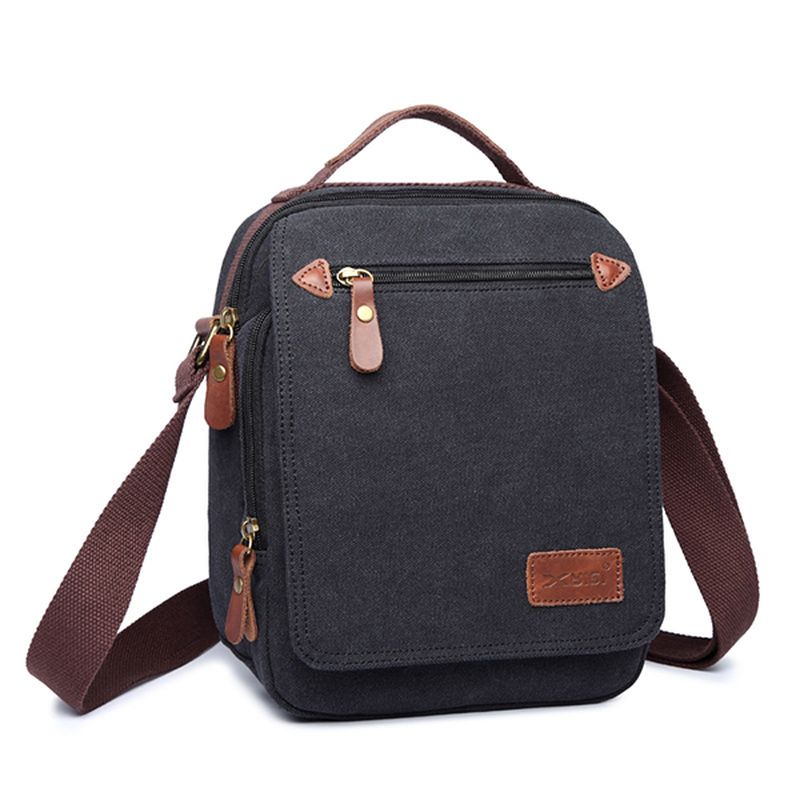 Heren Canvas Handtas Ipad Tas Outdoor Crossbody Tas