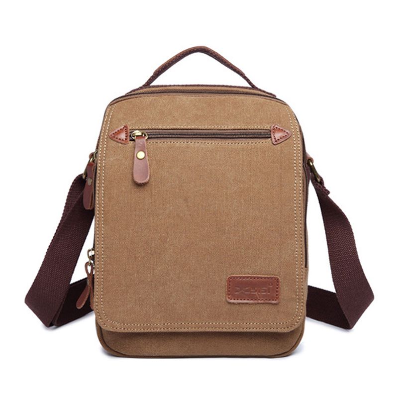 Heren Canvas Handtas Ipad Tas Outdoor Crossbody Tas