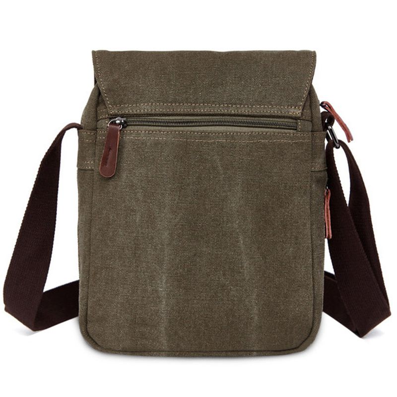 Heren Dames Canvas Vrije Tijd Multi Pocket Crossboby Tas Capaciteit Schoudertas