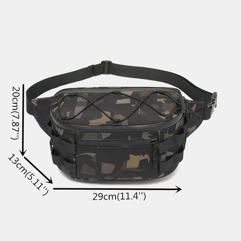 Heren Oxford Multi-carry Anti-diefstal Multi-pocket Waterdichte Casual Crossbody Bag Borsttas Sling Bag