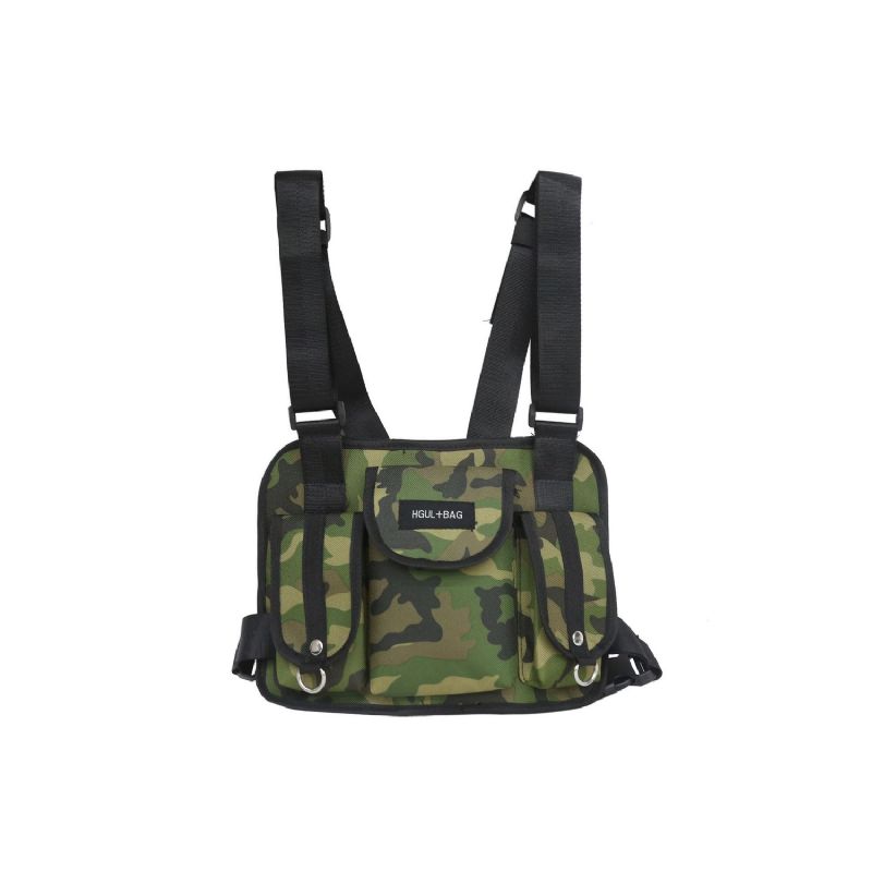 Heren Oxford Nieuwe Tactische Outdoor Crossbody Tas Persoonlijkheid Cool Sporttas Camouflage Vest Tas