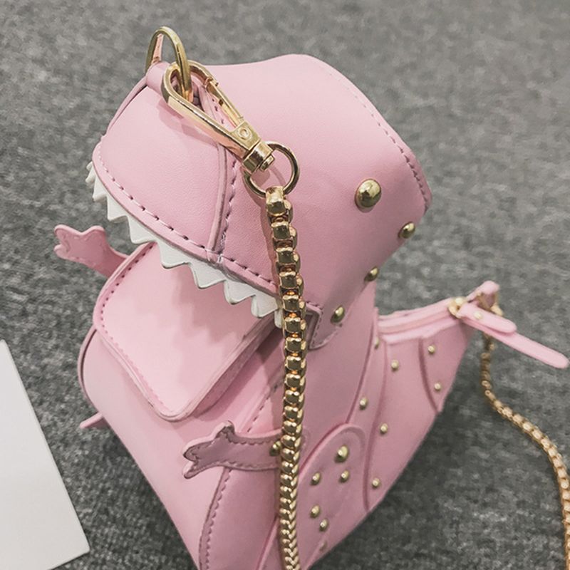 Leuke Crossbody-tas Voor Dames Met Ketting In Dinosaurusvorm