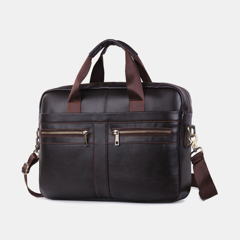 Mannen Echt Lederen Multifunctionele Retro Grote Capaciteit Reishandtas Cross Body Bag