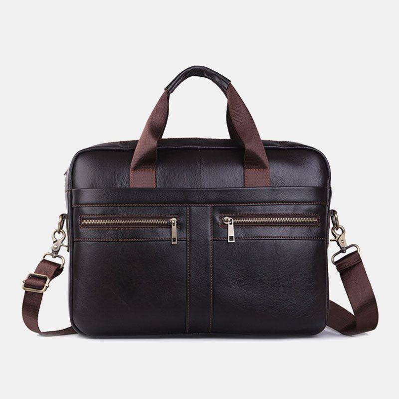 Mannen Echt Lederen Multifunctionele Retro Grote Capaciteit Reishandtas Cross Body Bag