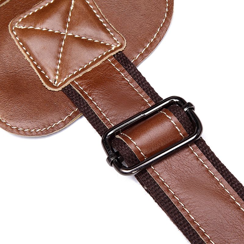 Mannen Lederen Sling Bag Zakelijke Casual Outdoor Borst Crossbody Tas Voor Ipad Mini