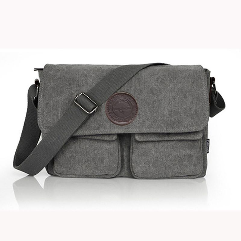 Mannen Retro Crossbody Tas Canvas Schoudertas Messenger