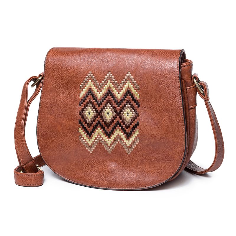 Nationale Pu Lederen Crossbody Tas Voor Dames