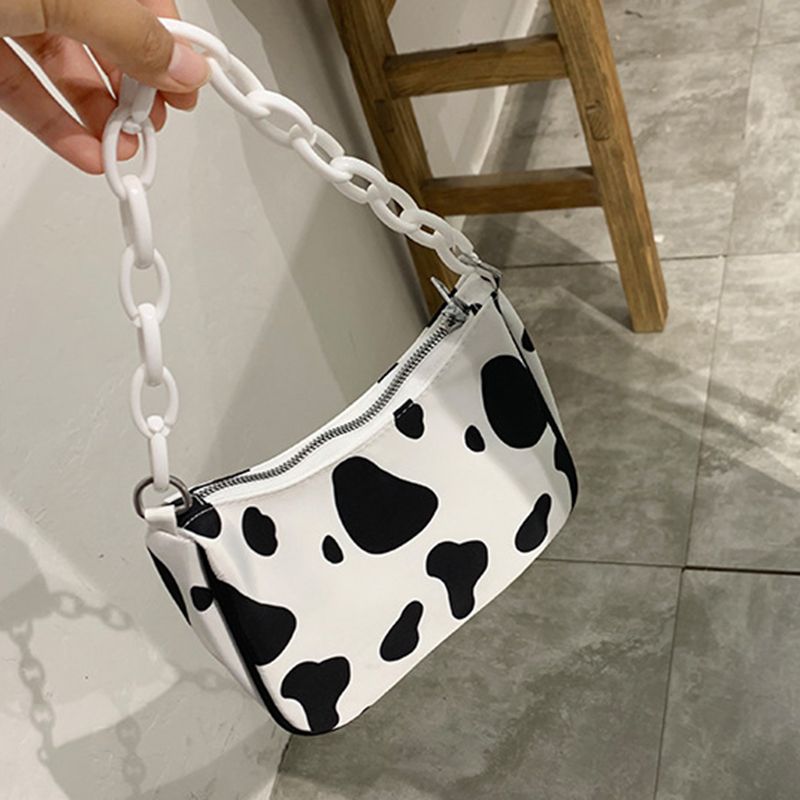 Schoudertas Crossbody-schoudertas Met Melkpatroon Voor Dames