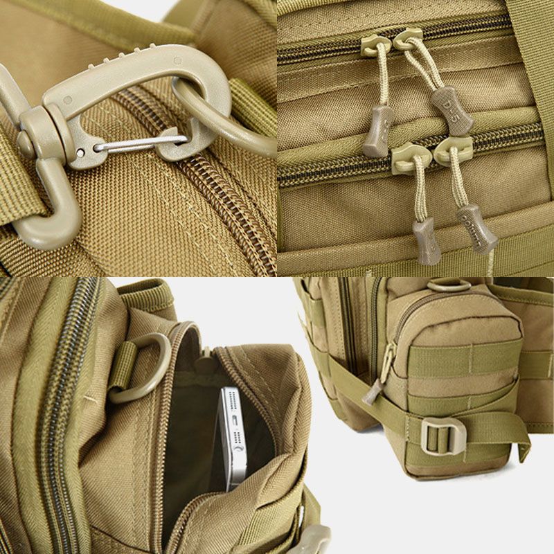Unisex Nylon Tactische Camouflage Outdoor Riding Multi-carry Tooling Bag Crossbody Bag Heuptas