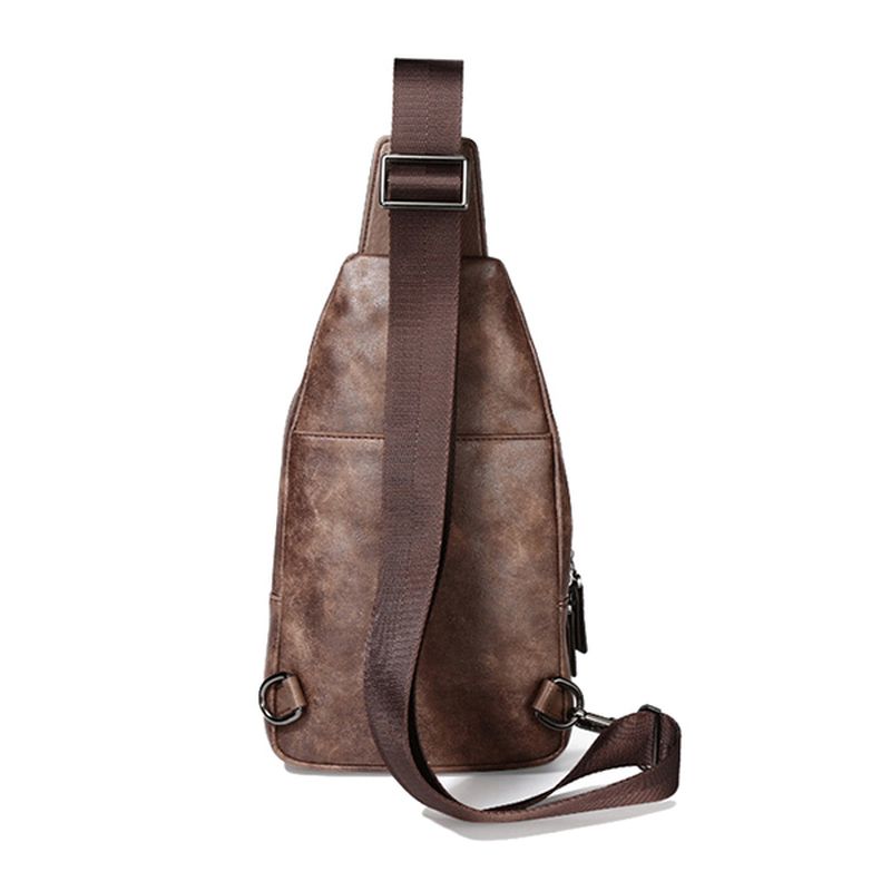 Vintage Casual Sling Bag Crossbody Bag Borsttas Voor Heren