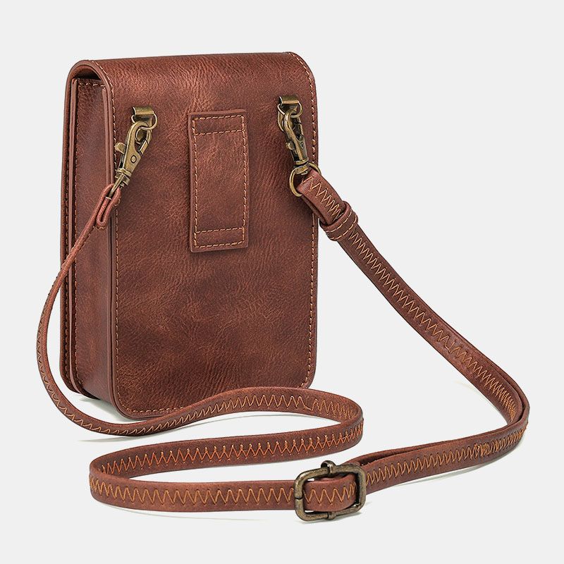 Vrouwen Afneembare Schouderriem Hardware Klinknagel Decor Snake Patroon Flap Magnetische Sluiting Ontwerp Crossbody Tas Heuptas