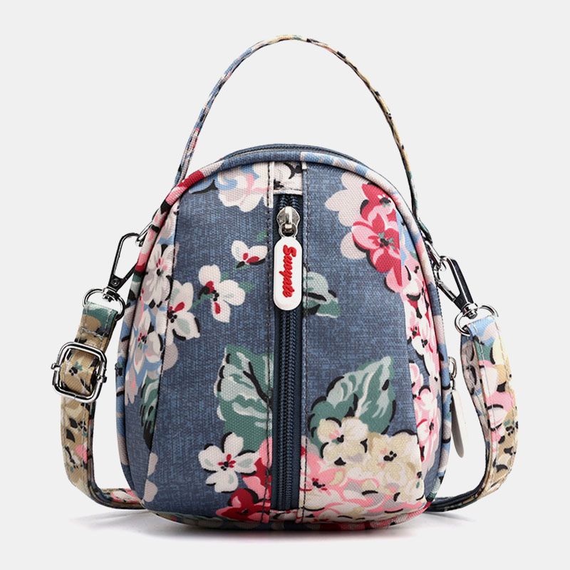 Vrouwen Waterdichte Lichtgewicht Kleine Mini Gedrukte Patroon Schoudertas Crossbody Tas Telefoon Tas