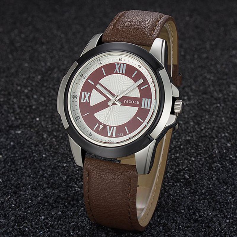 Heren Horloge Lederen Band Lichtgevend Casual Buiten Mannelijk Quartz Polshorloge