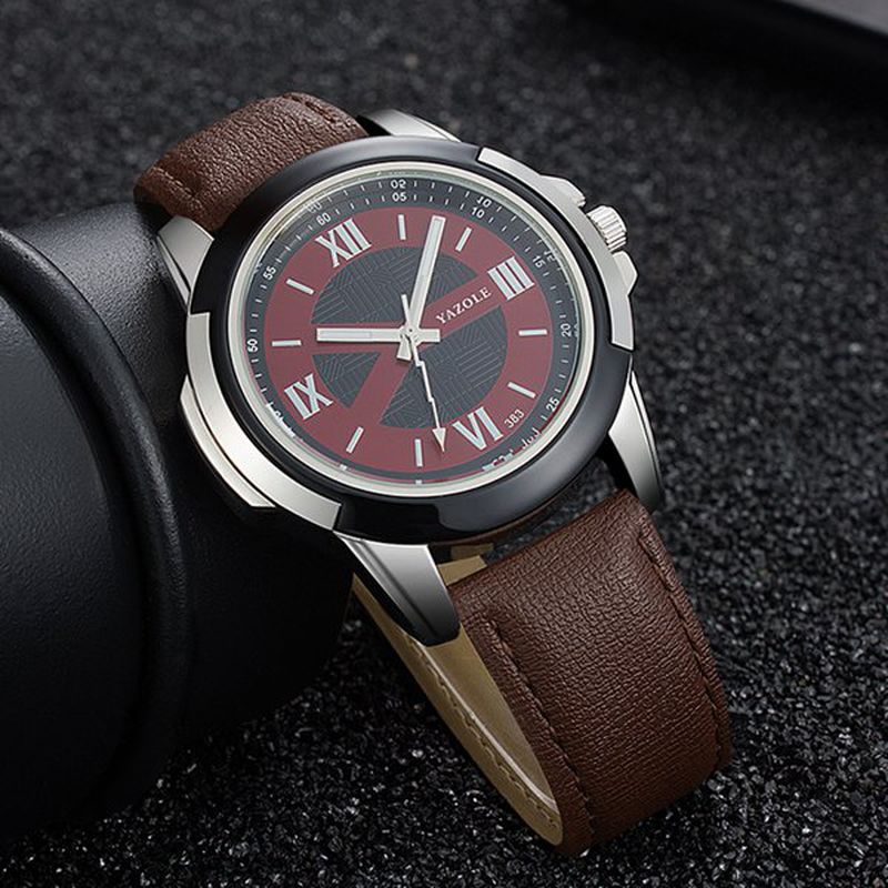 Heren Horloge Lederen Band Lichtgevend Casual Buiten Mannelijk Quartz Polshorloge