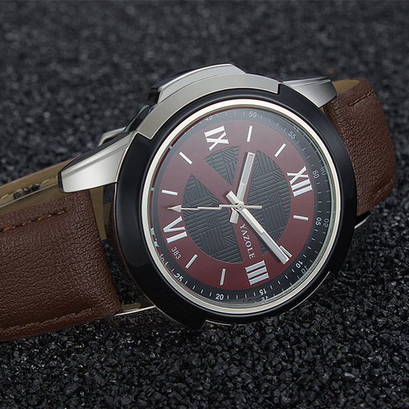 Heren Horloge Lederen Band Lichtgevend Casual Buiten Mannelijk Quartz Polshorloge