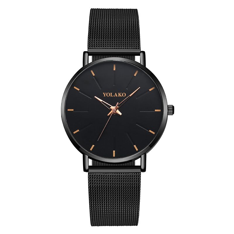 Mode Mesh Stalen Band Causale Stijl Eenvoudige Wijzerplaat Mannen Horloge Quartz Horloge