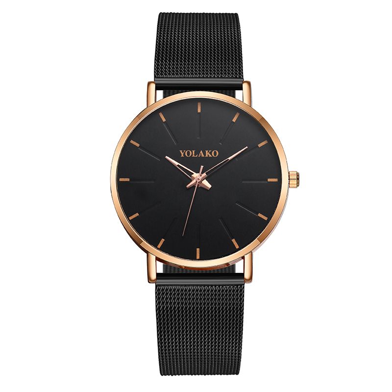 Mode Mesh Stalen Band Causale Stijl Eenvoudige Wijzerplaat Mannen Horloge Quartz Horloge