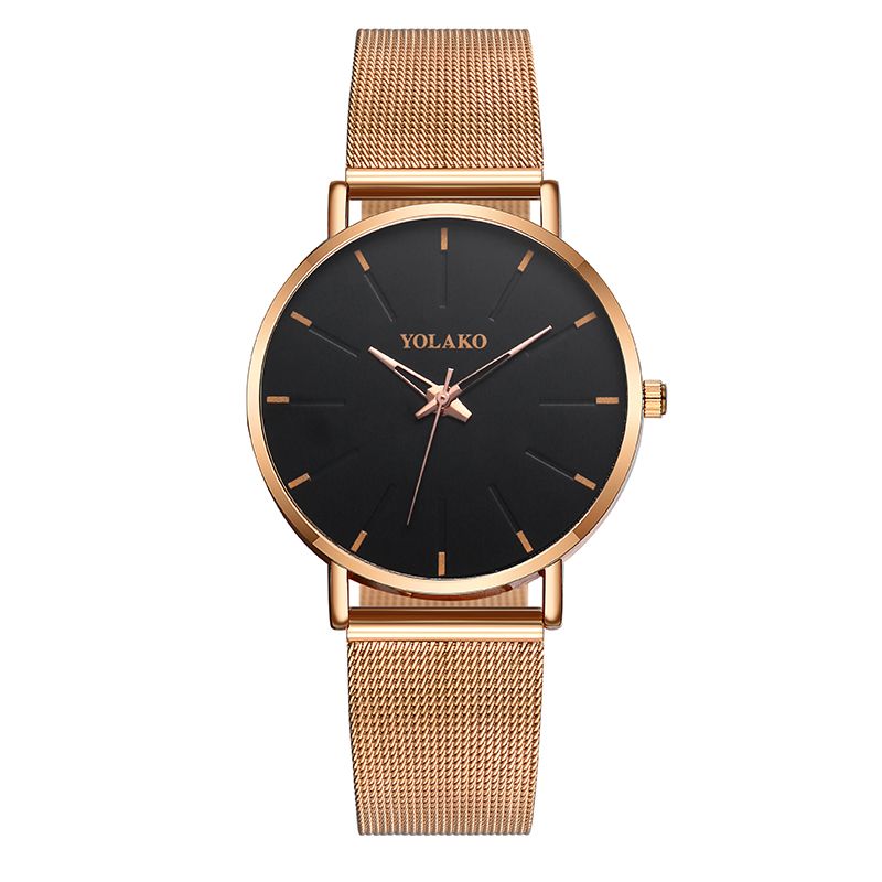 Mode Mesh Stalen Band Causale Stijl Eenvoudige Wijzerplaat Mannen Horloge Quartz Horloge