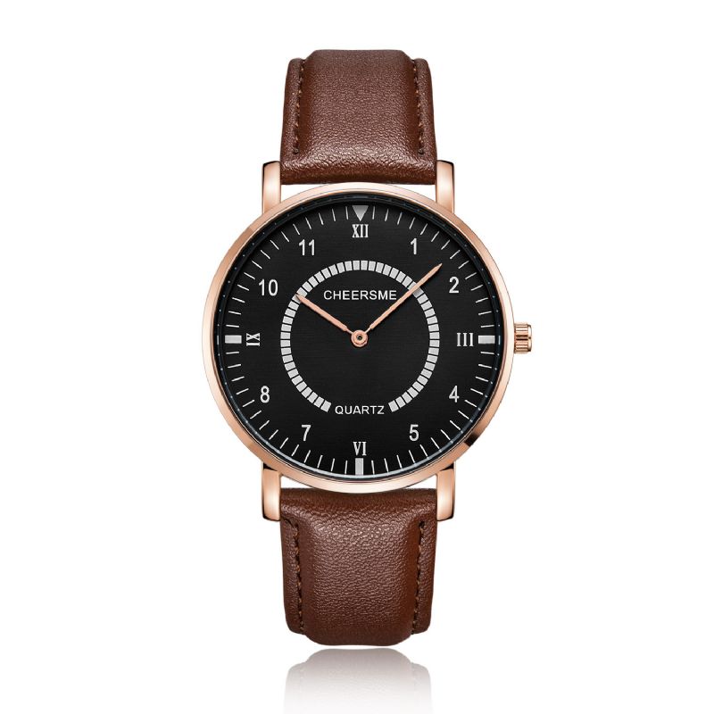 Waterdichte Heren Polshorloge Casual Stijl Ultradunne Design Quartz Horloges