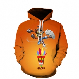 Cartoon 3d Digitaal Printen Losse Paar Hooded Sweater