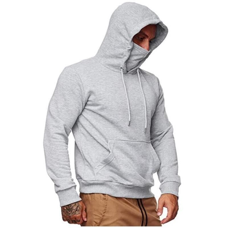 Effen Kleur Plus Fleece Hoodie Voor Heren