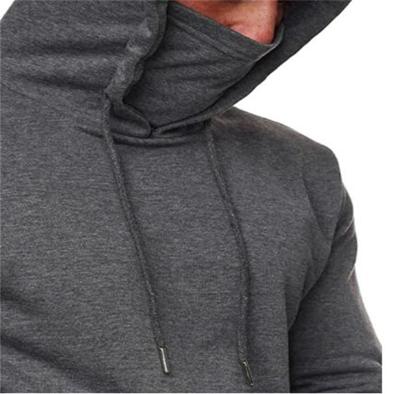 Effen Kleur Plus Fleece Hoodie Voor Heren