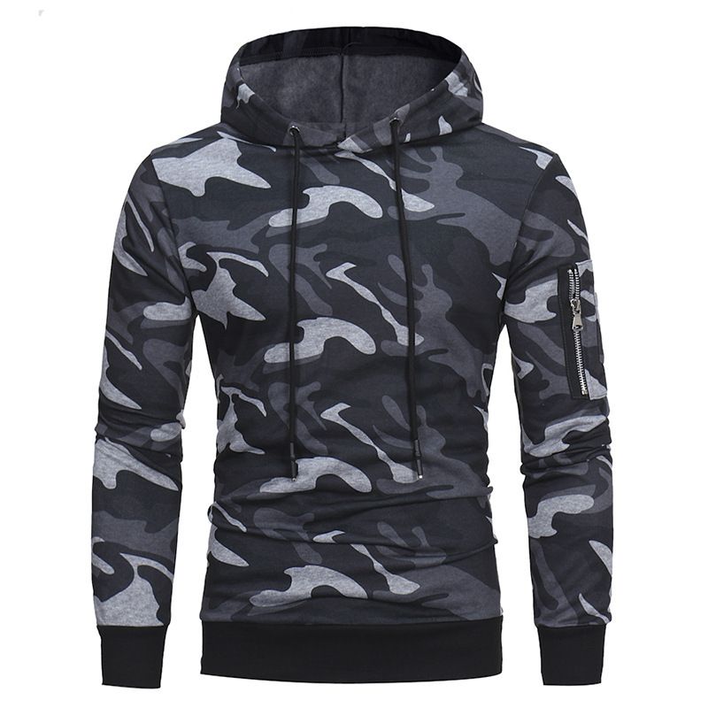 Fleece Hoodie Bedrukte Losse Jas Met Lange Mouwen