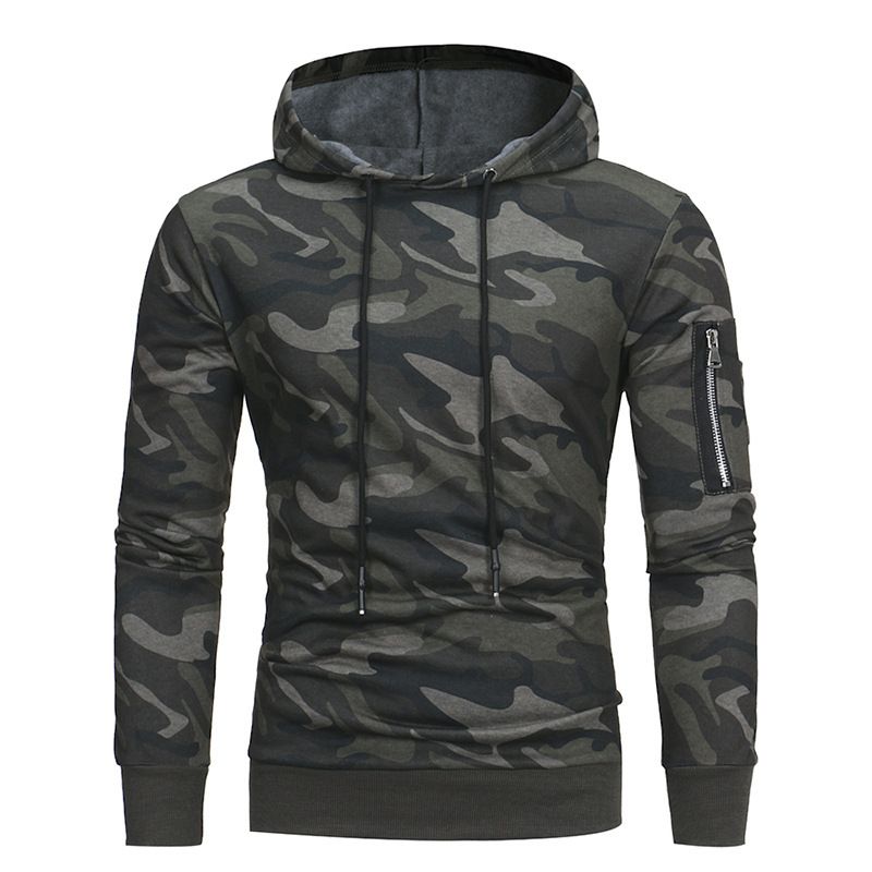 Fleece Hoodie Bedrukte Losse Jas Met Lange Mouwen