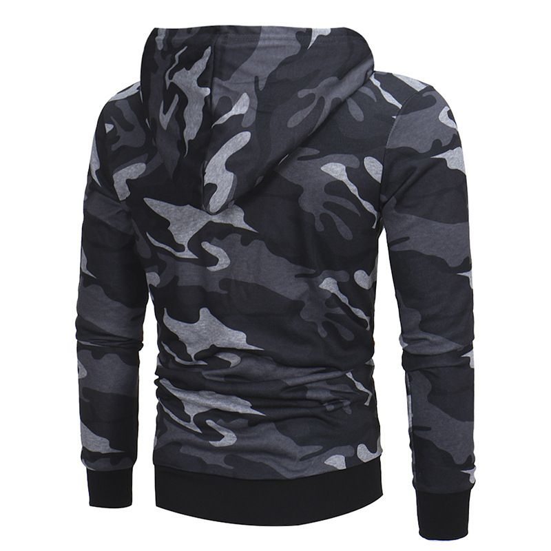 Fleece Hoodie Bedrukte Losse Jas Met Lange Mouwen