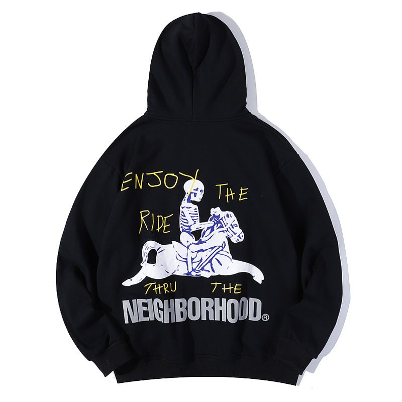 Hip-hop Driedimensionale Sweater Met Carrousel-schuimprint