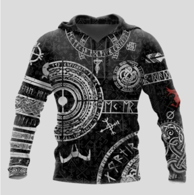 Nieuwe 3d Digital Printing Pullover Hoodie Voor Heren