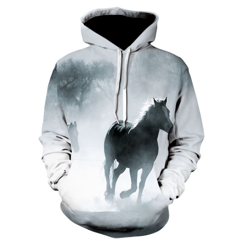 Nieuwe Digitale Print Hoodie Europese En Amerikaanse Trui