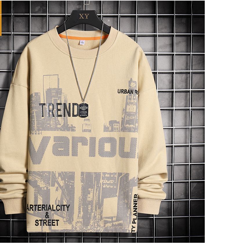 Nieuwe Hoodie Met Lange Mouwen Heren City Print Leisure