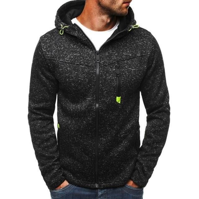 Plus Size Herfst Lange Mouw Hoodies Sweatshirt Mannen Rits Effen Sweatshirt Casual Losse Streetwear Hip Hop Hoodie