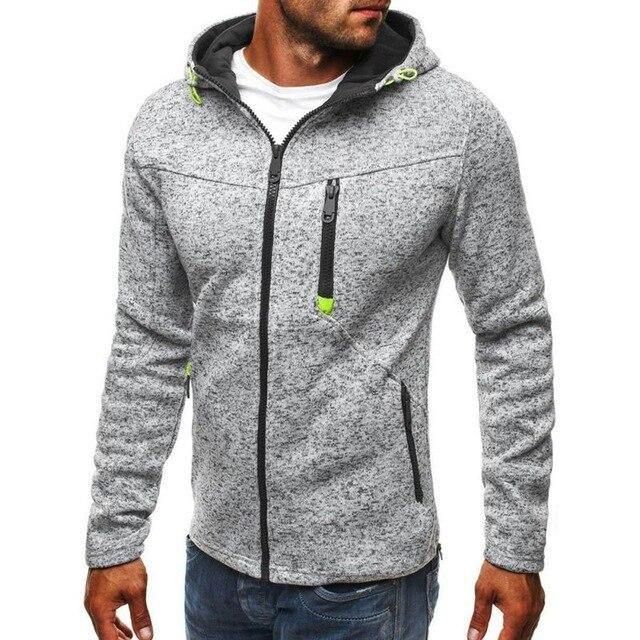 Plus Size Herfst Lange Mouw Hoodies Sweatshirt Mannen Rits Effen Sweatshirt Casual Losse Streetwear Hip Hop Hoodie