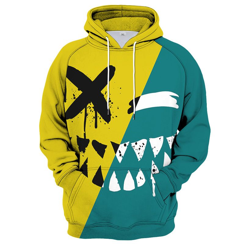 Smiley Series 3d Digital Printing Casual Sport Hoodie Sweater