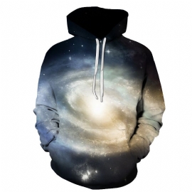 Sweatshirt Met Capuchon Voor Heren In 3d Digitaal Printpatroon