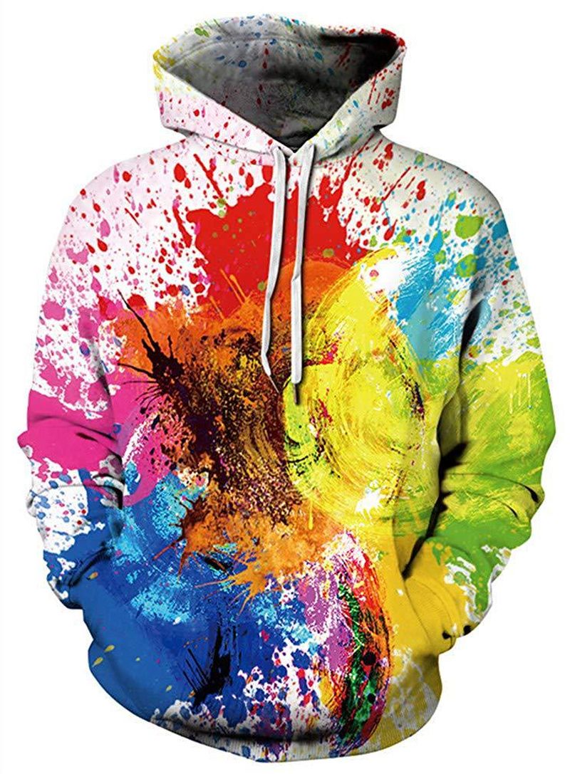 Unisex 3d Digital Print Pullover Sport Hoodie