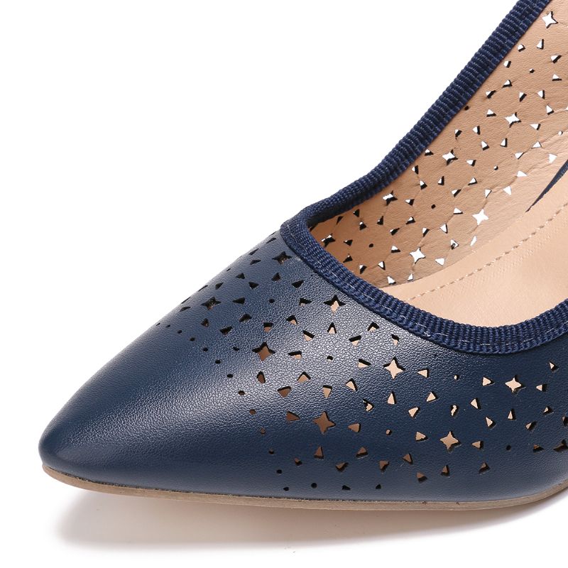 Dames Uitgeholde Puntige Teen Slingback Elegante Kantoorpompen