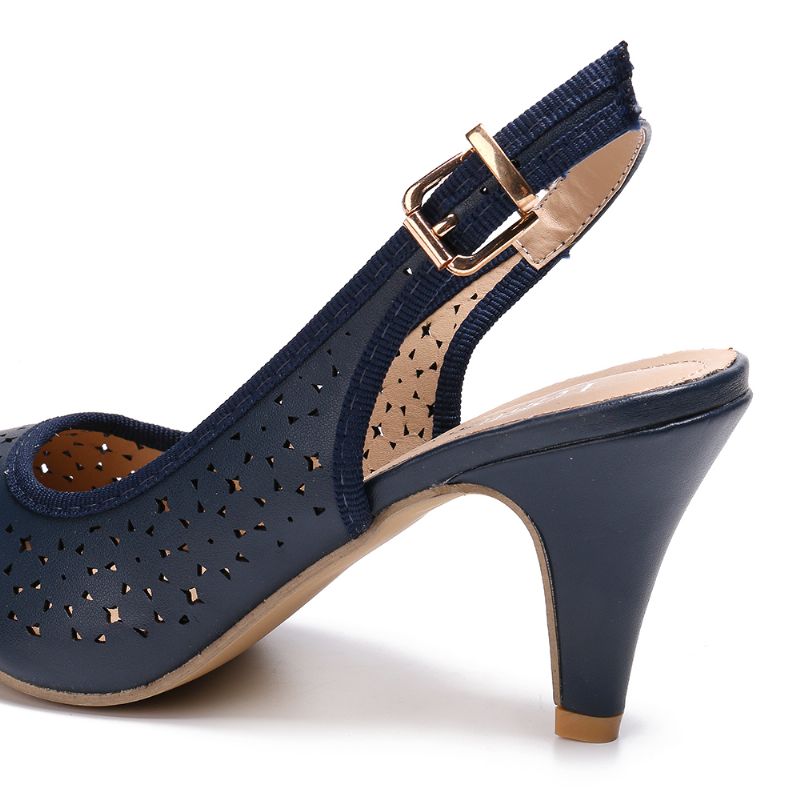 Dames Uitgeholde Puntige Teen Slingback Elegante Kantoorpompen