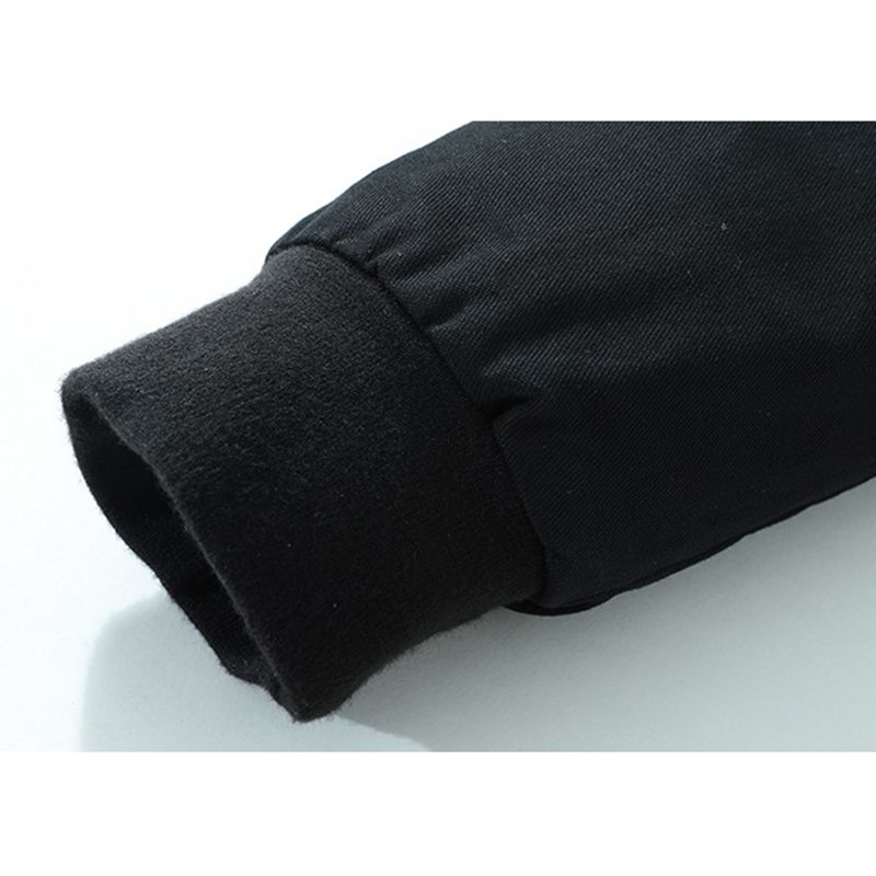 Heren Warme Fleece Voeringzakken Trendy Cargo-katoenen Jas