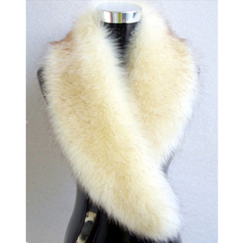 Faux Fox Fur Dames Sjaal Grote Bontkraag Sjaal