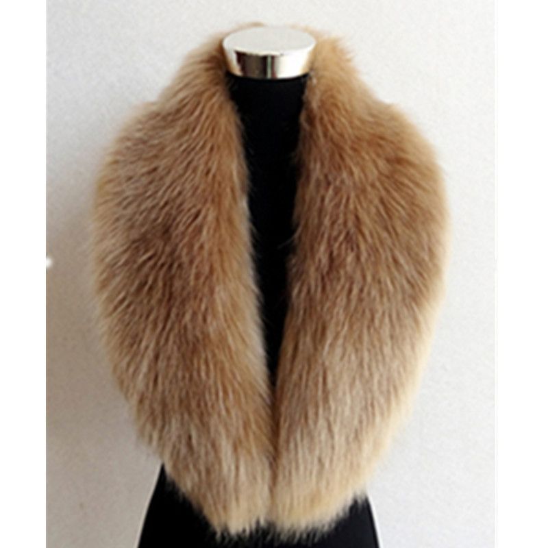 Faux Fox Fur Dames Sjaal Grote Bontkraag Sjaal