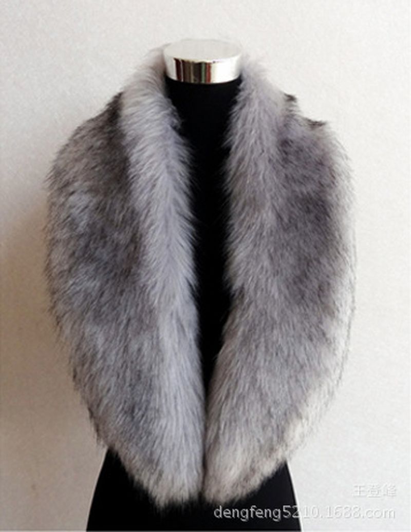 Faux Fox Fur Dames Sjaal Grote Bontkraag Sjaal