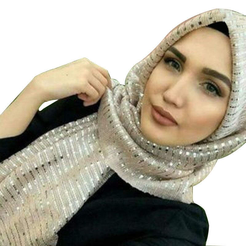 Vrouwen Sequin Arabische Hoed Arabische Wrap Sjaal Tulband Hoed