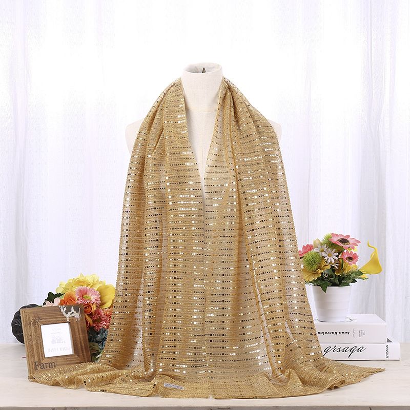 Vrouwen Sequin Arabische Hoed Arabische Wrap Sjaal Tulband Hoed