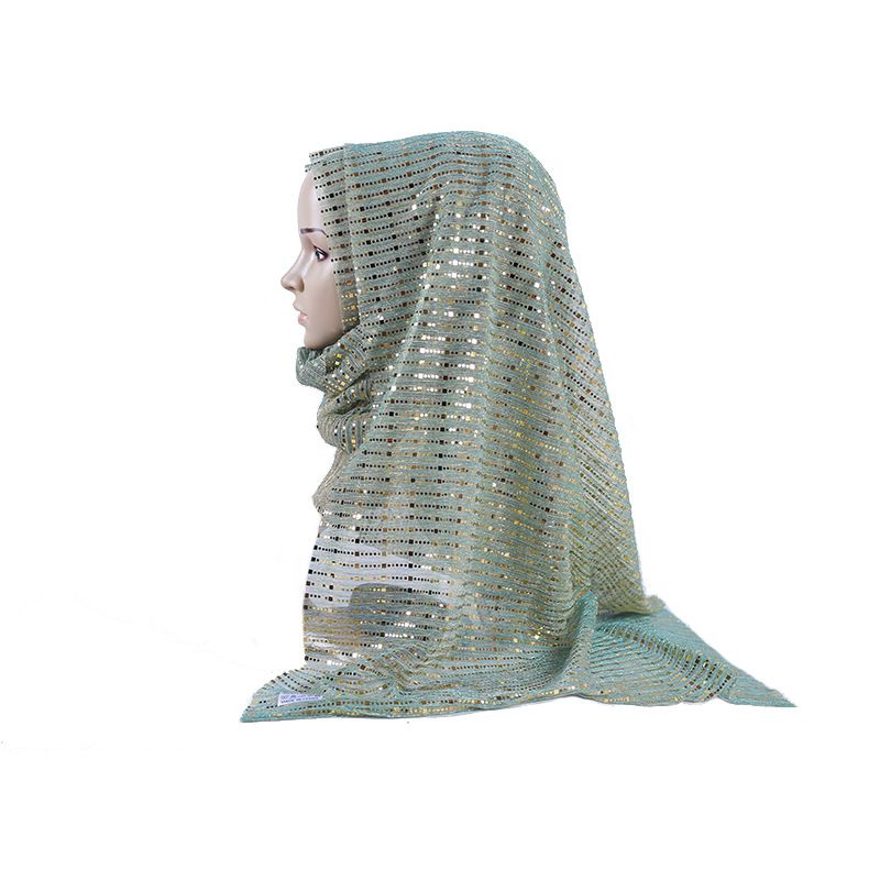 Vrouwen Sequin Arabische Hoed Arabische Wrap Sjaal Tulband Hoed