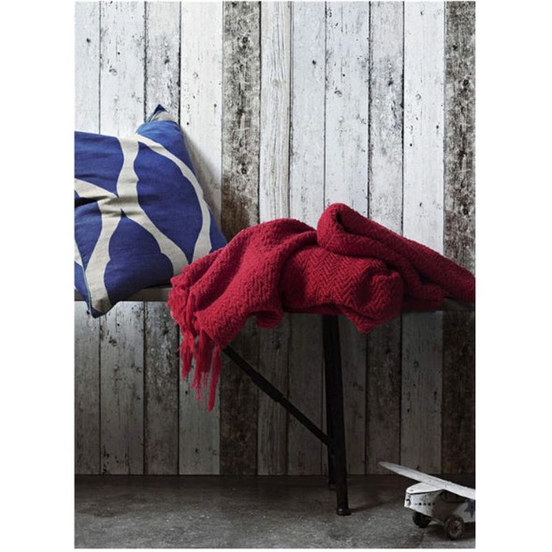 Warm Cosy Gebreide Dekens Rood 130cm X160cm