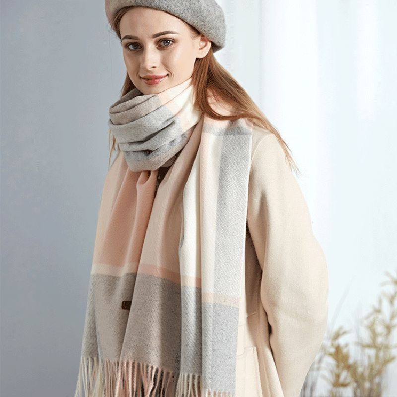 Wol Plaid Dames Herfst En Winter Warme Sjaal