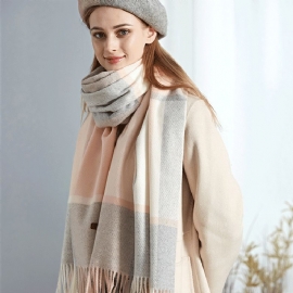 Wol Plaid Dames Herfst En Winter Warme Sjaal